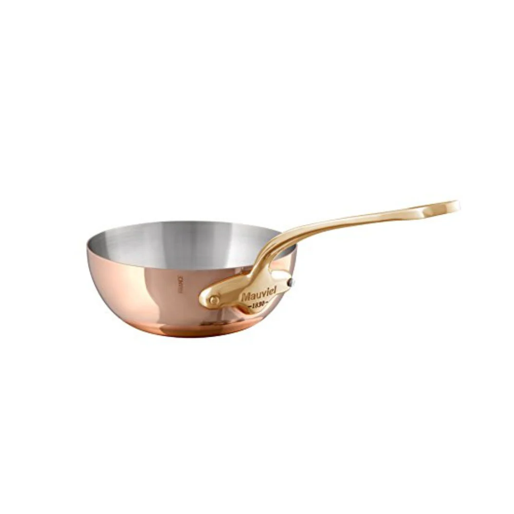 Mauviel M'Heritage M'150 B Copper Chef Pan With Brass Handle